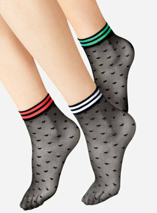 Színes zokni szívecskékkel GIOCO 20 DEN Lores Színes zokni szívecskékkel GIOCO 20 DEN Lores